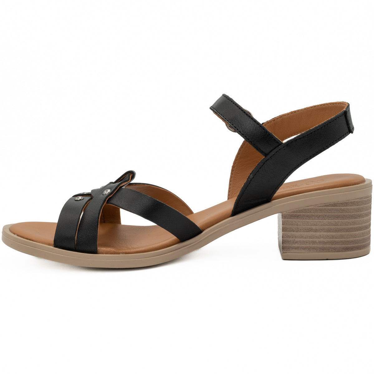 Sandale dama Anna Viotti din piele naturala D 42-9001 negru