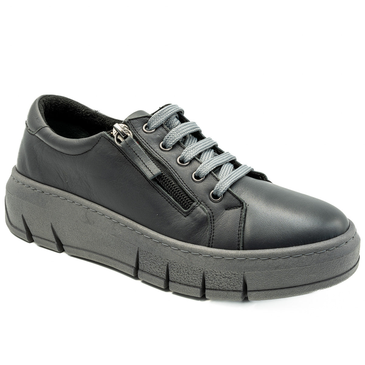 Pantofi dama Anna Viotti din piele naturala D 912-18 GRI