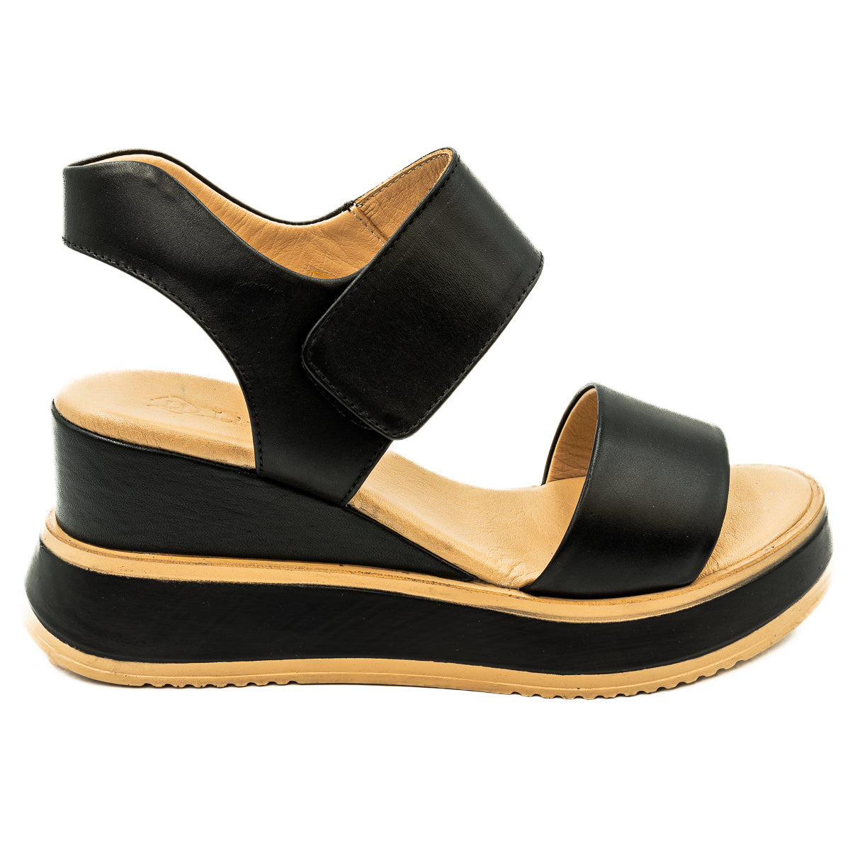 Sandale dama Anna Viotti din piele naturala cu scai negre 47-978