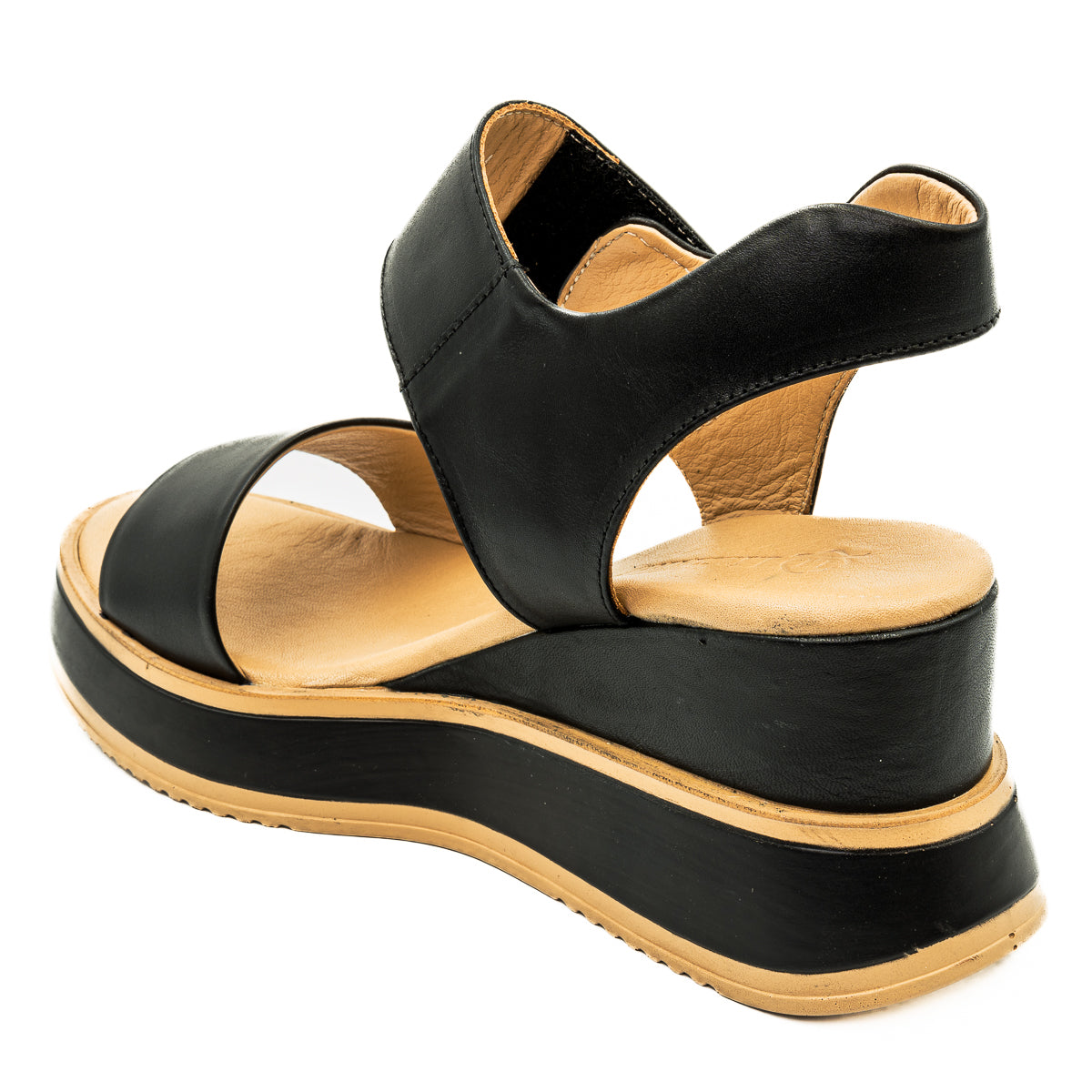 Sandale dama Anna Viotti din piele naturala cu scai negre 47-978