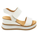 Sandale dama Anna Viotti din piele naturala cu scai albe 47-978