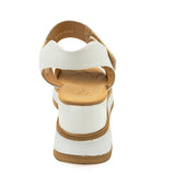 Sandale dama Anna Viotti din piele naturala cu scai albe 47-978