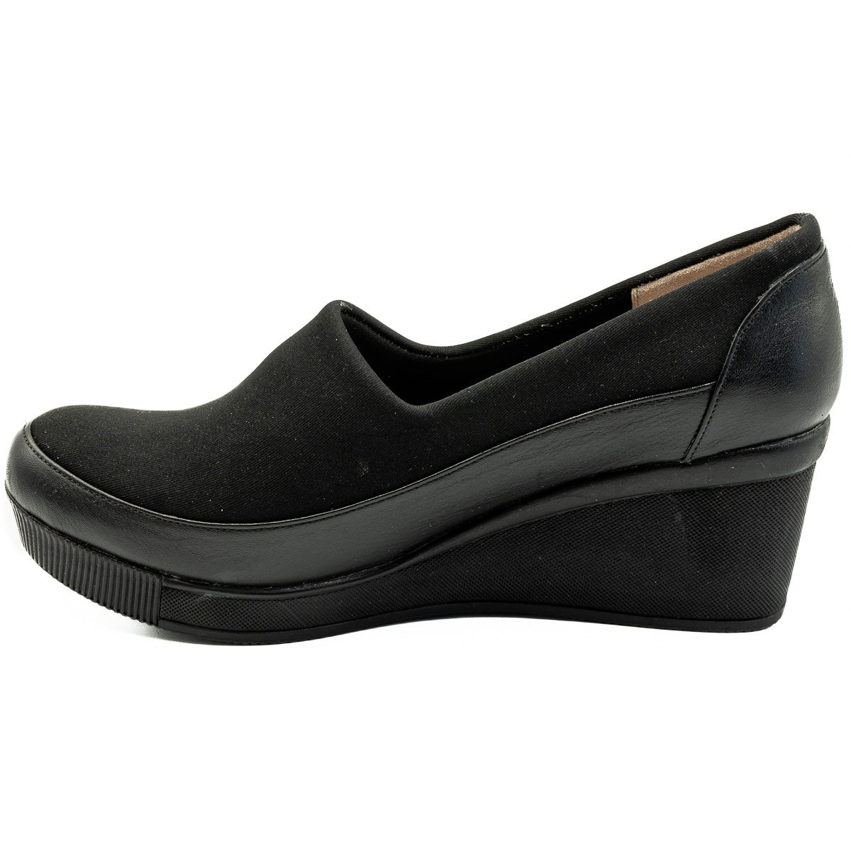 Pantofi dama Anna Viotti  din piele naturala, strech D ER-590 NEGRU 