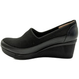 Pantofi dama Anna Viotti  din piele naturala, strech D ER-590 NEGRU 