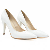 Pantofi dama Anna Viotti din piele naturala D F60 alb 