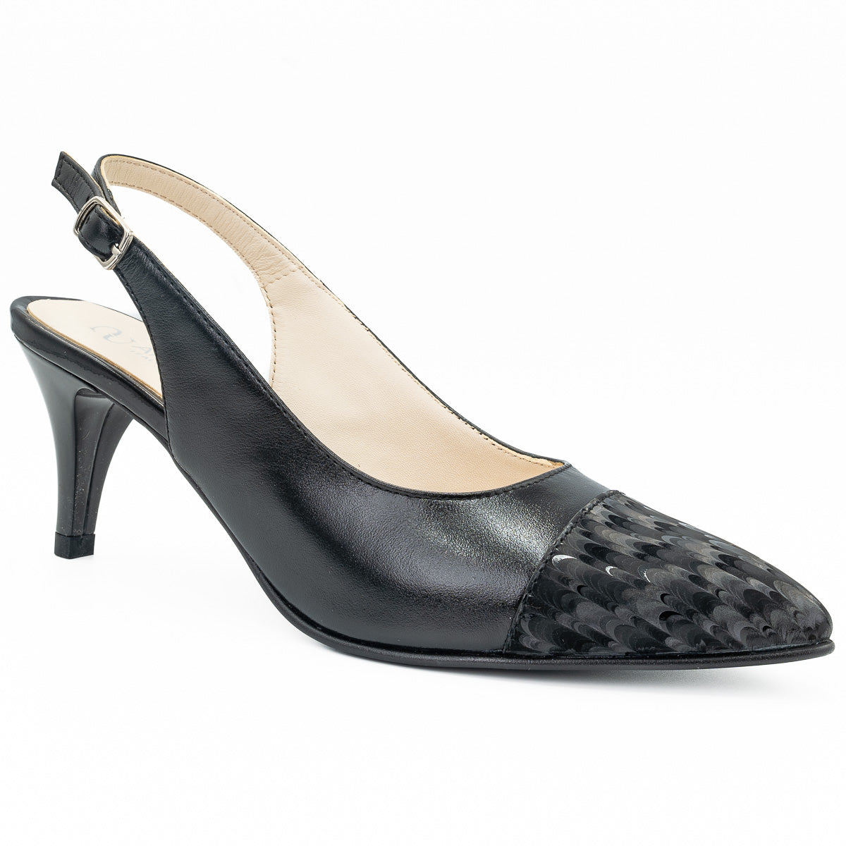 Sandale dama Anna Viotti din piele naturala D PS58 negru