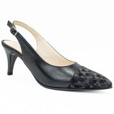 Sandale dama Anna Viotti din piele naturala D PS58 negru