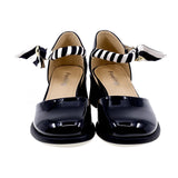 Pantofi dama eleganti Feeling din piele lacuita D582309 negru-3