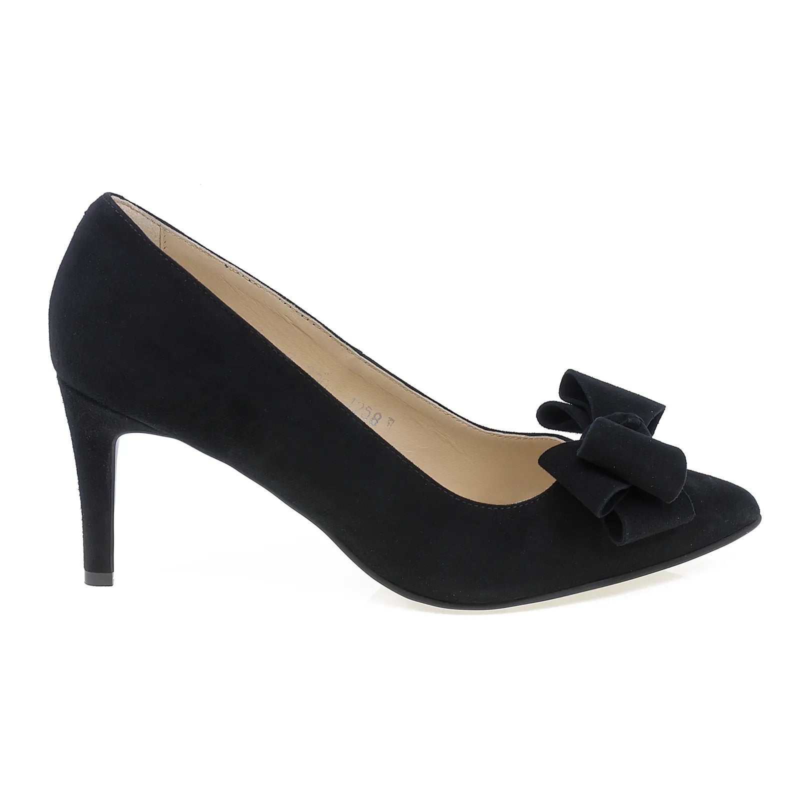 Pantofi dama eleganti din piele intoarsa Guban D1258 negru