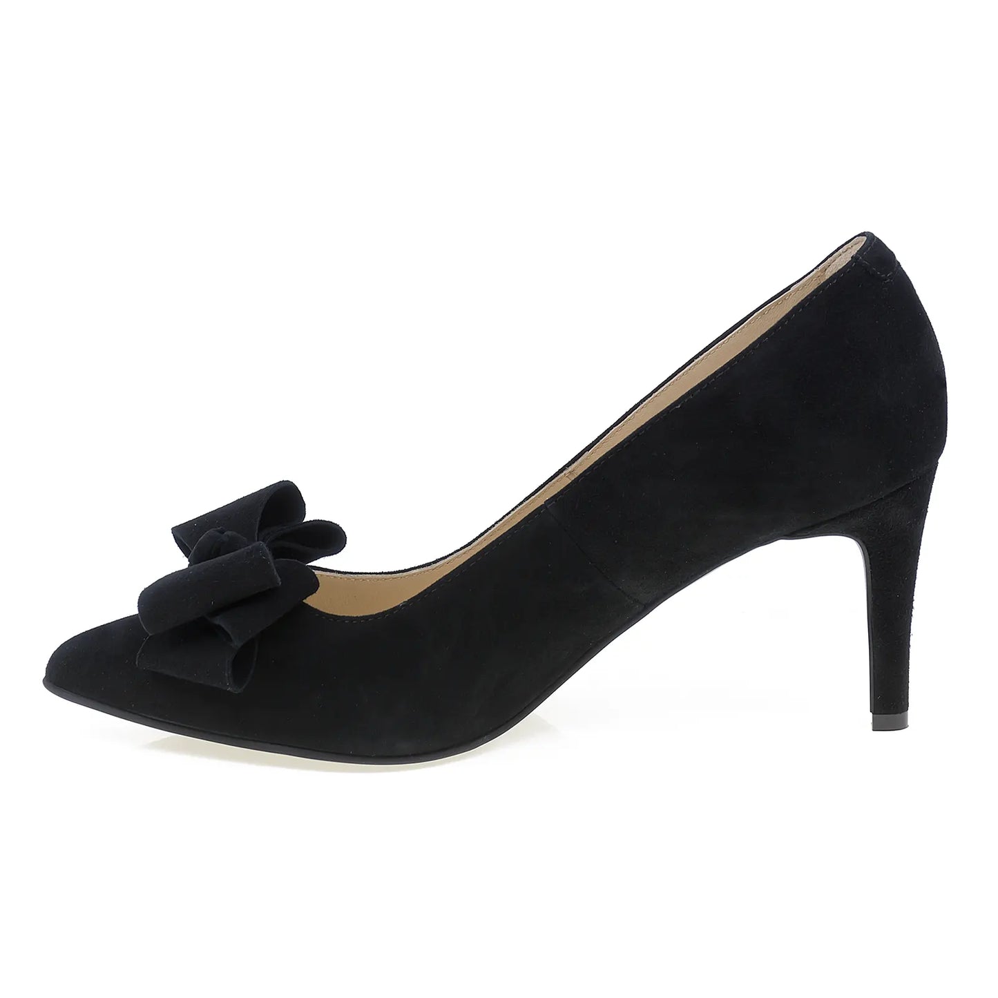Pantofi dama eleganti din piele intoarsa Guban D1258 negru-2