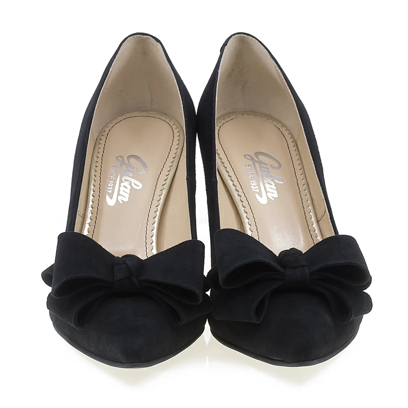 Pantofi dama eleganti din piele intoarsa Guban D1258 negru-3