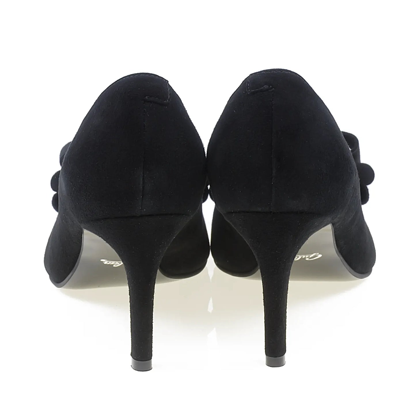 Pantofi dama eleganti din piele intoarsa Guban D1258 negru-4