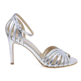 Sandale dama elegante Guban piele naturala D1539 argintiu