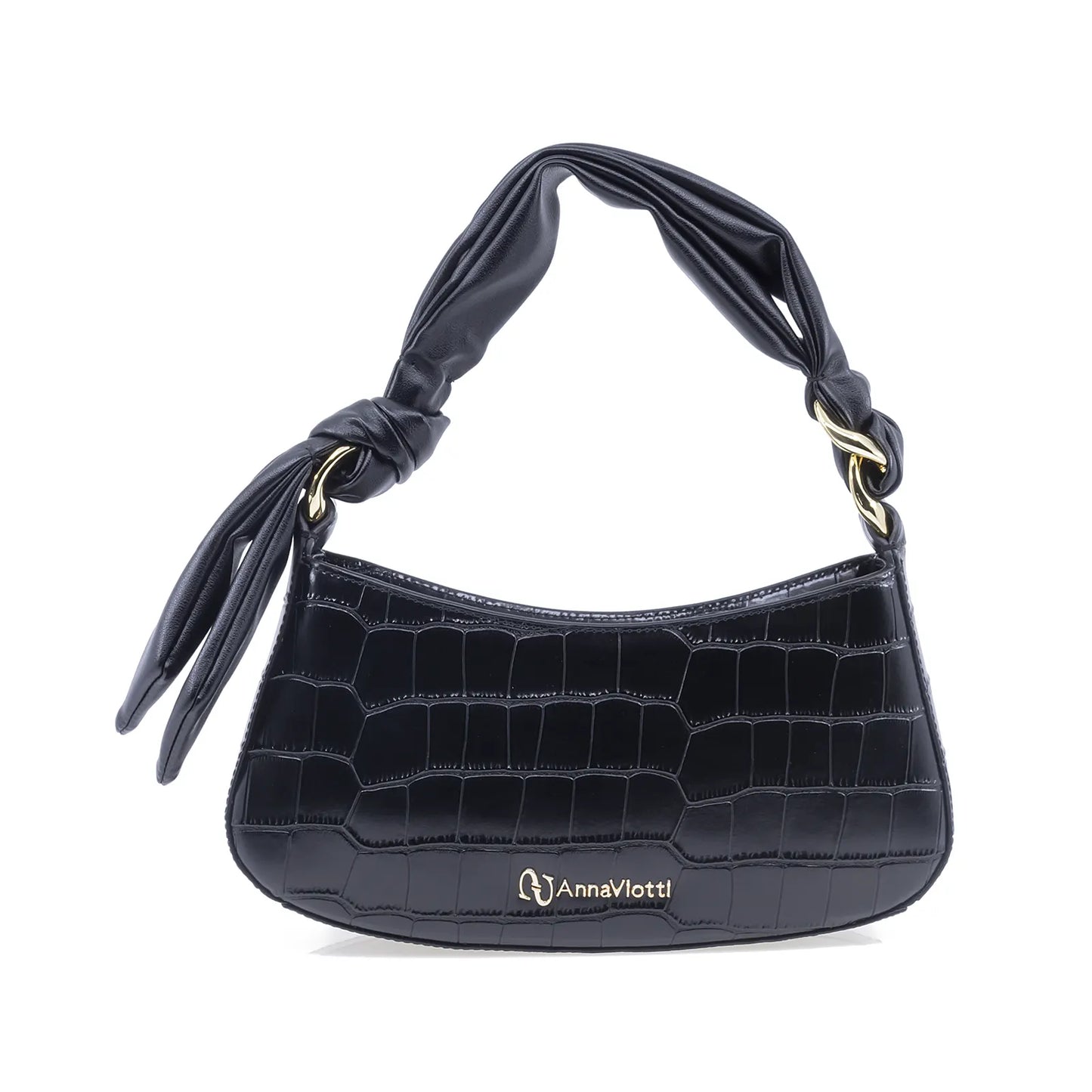 Geantă damă Anna Viotti piele naturala CS8136-001 neagra