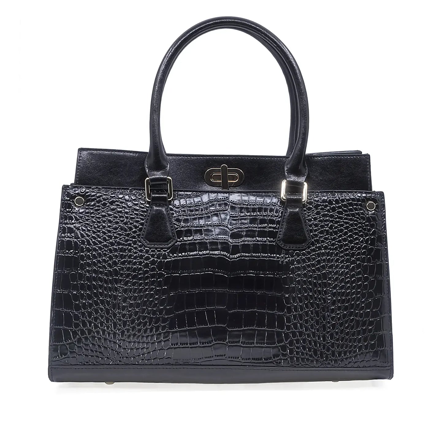 Geantă damă Anna Viotti piele naturala CSN1104D001 neagra