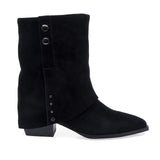 Ghete Dama Casual Anna Viotti Piele Intoarsa D105-B13R-141-N64 negre