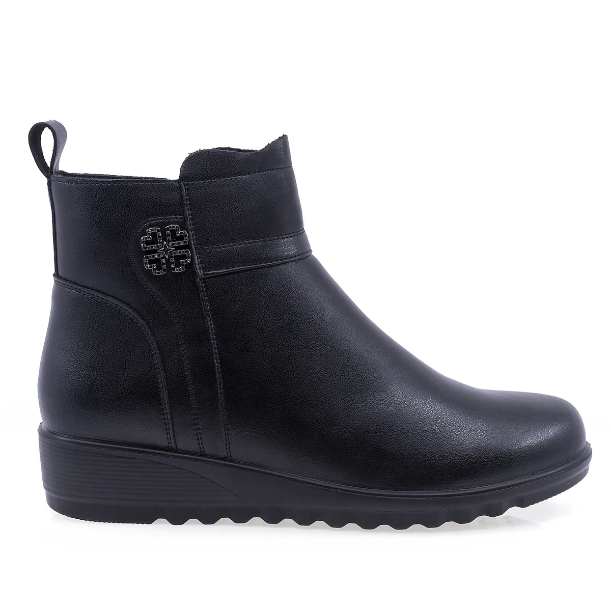Ghete Dama Casual Anna Viotti Piele Naturala D111-3E18564-72 negre