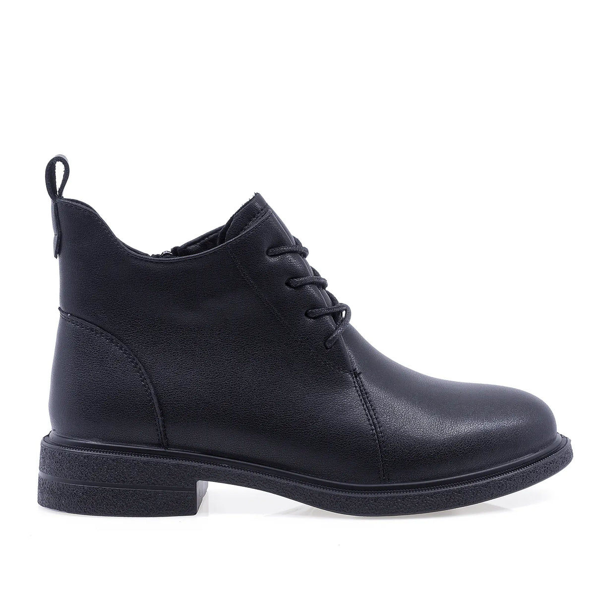 Ghete dama casual Anna Viotti piele naturala D111-B30045 negre
