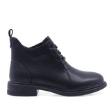 Ghete dama casual Anna Viotti piele naturala D111-B30045 negre