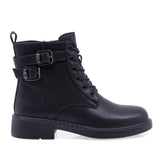 Ghete dama casual Anna Viotti piele naturala D111-B30931 negre