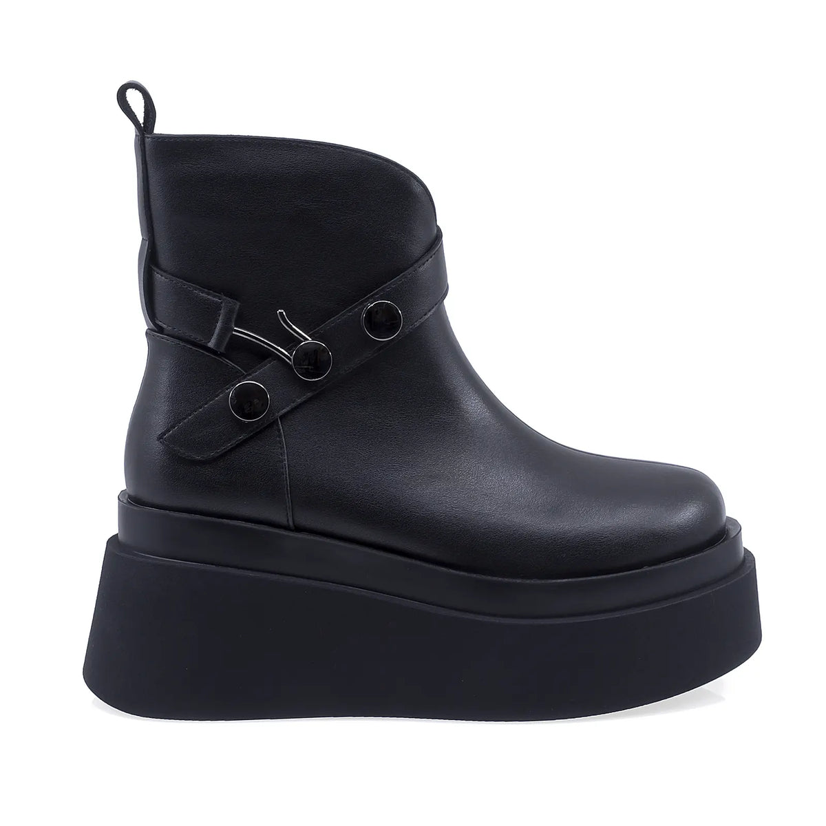 Ghete Dama Casual Anna Viotti Piele Naturala D122-A1381-L9168 negre