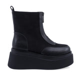 Ghete Dama Casual Anna Viotti Piele Naturala D122-A1381-L9178 negre