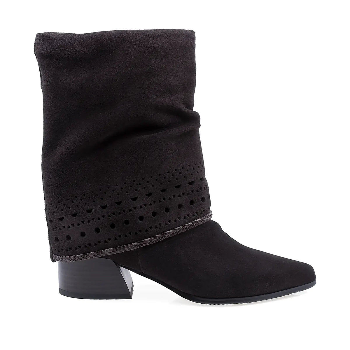 Ghete Dama Casual Anna Viotti Piele Intoarsa D105-8071R-F255-N43 maro