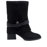 Ghete Dama Casual Anna Viotti Piele Intoarsa D105-8077R-F448-N64 negre