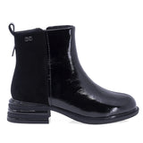 Ghete dama casual Anna Viotti piele lacuita D111-26AW26-3 negre