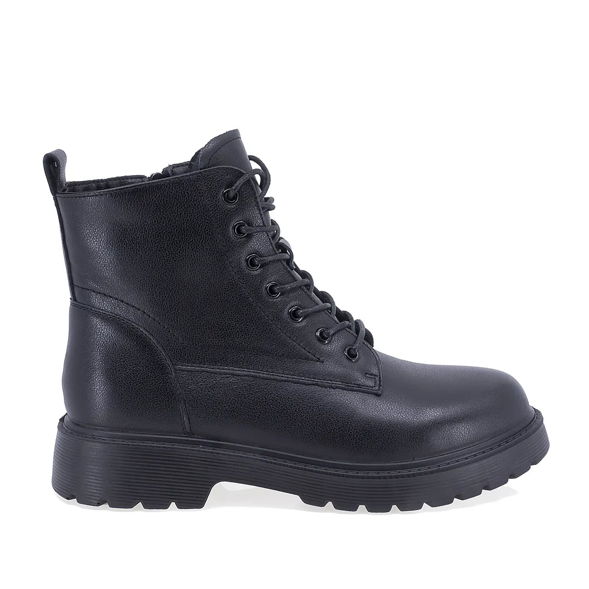 Ghete dama casual Anna Viotti piele naturala D111-3E18563-1 negre