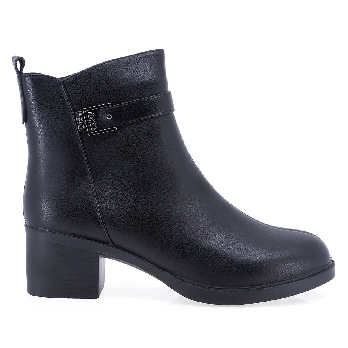 Ghete dama casual Anna Viotti piele naturala D111-3E76615-1 negre