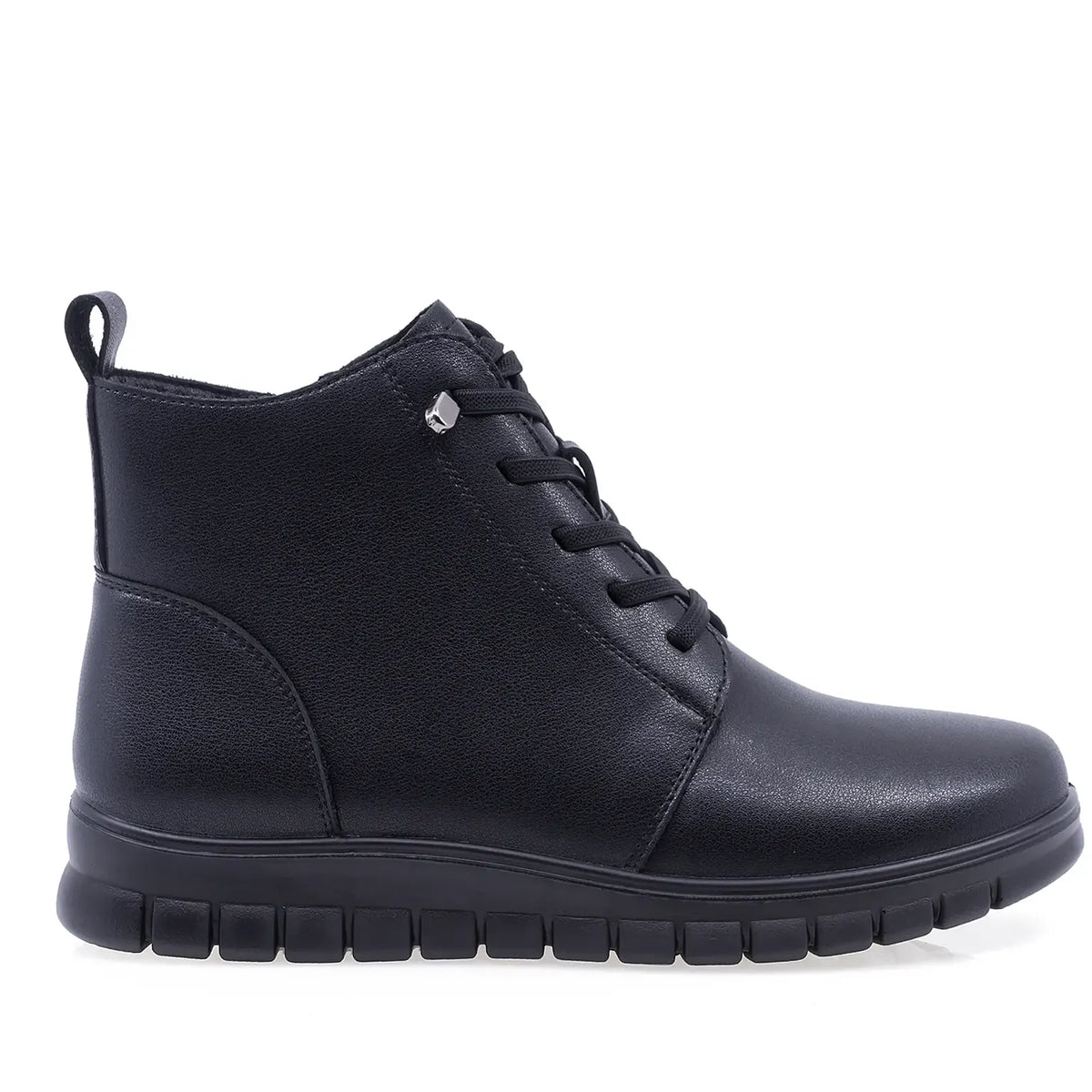 Ghete dama casual Anna Viotti piele naturala D111-B220291 negre