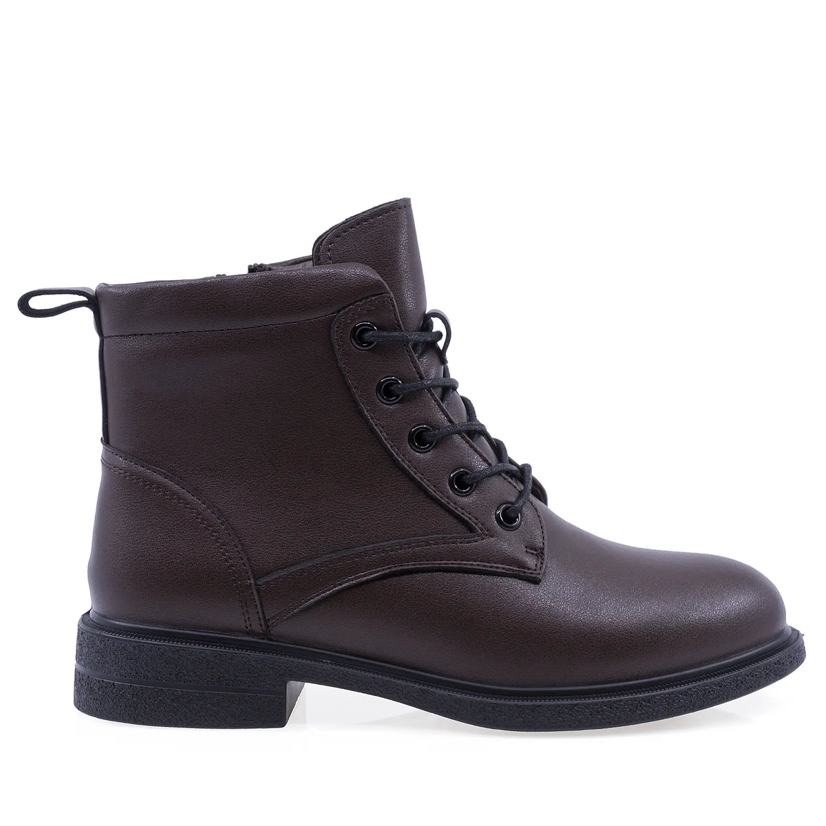 Ghete dama casual Anna Viotti piele naturala D111-B30047 maro