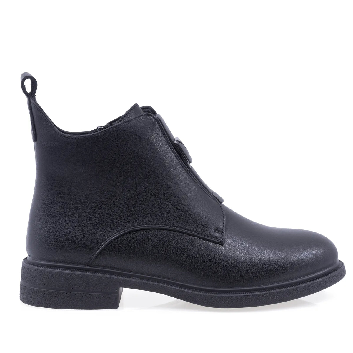 Ghete dama casual Anna Viotti piele naturala D111-B30058 negre