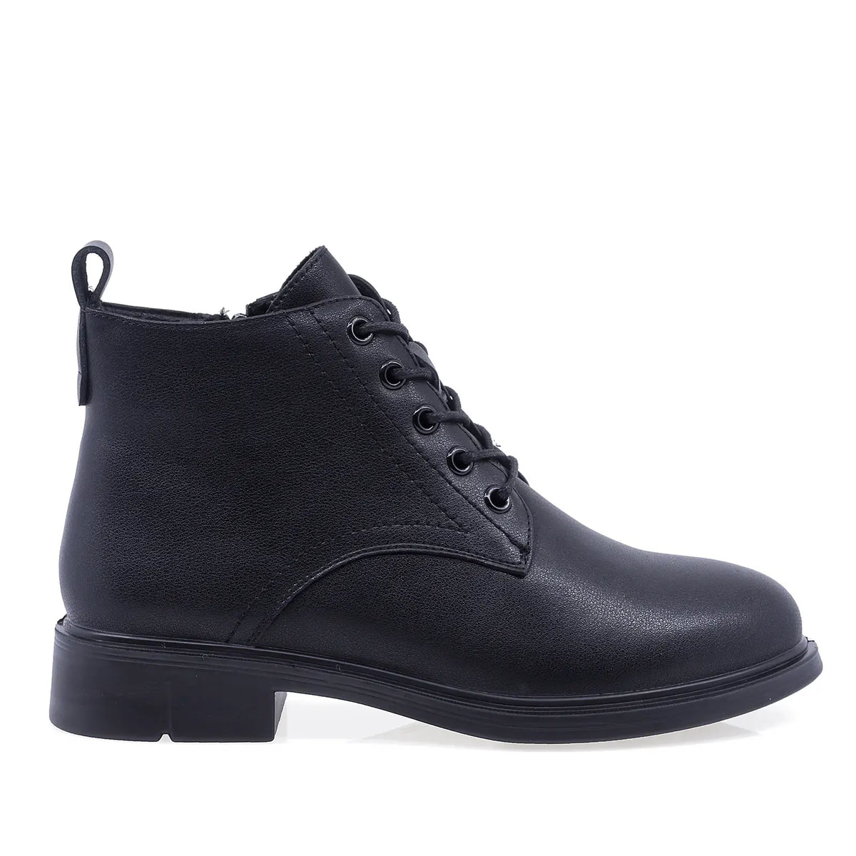 Ghete dama casual Anna Viotti piele naturala D111-B4432 negre