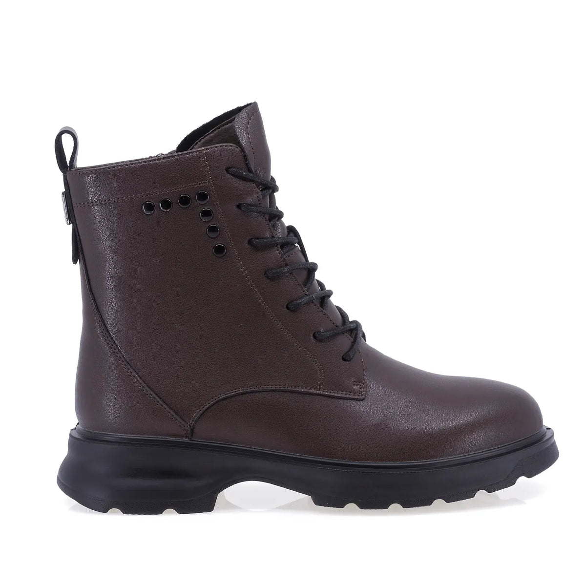 Ghete dama casual Anna Viotti piele naturala D111-B6372 maro