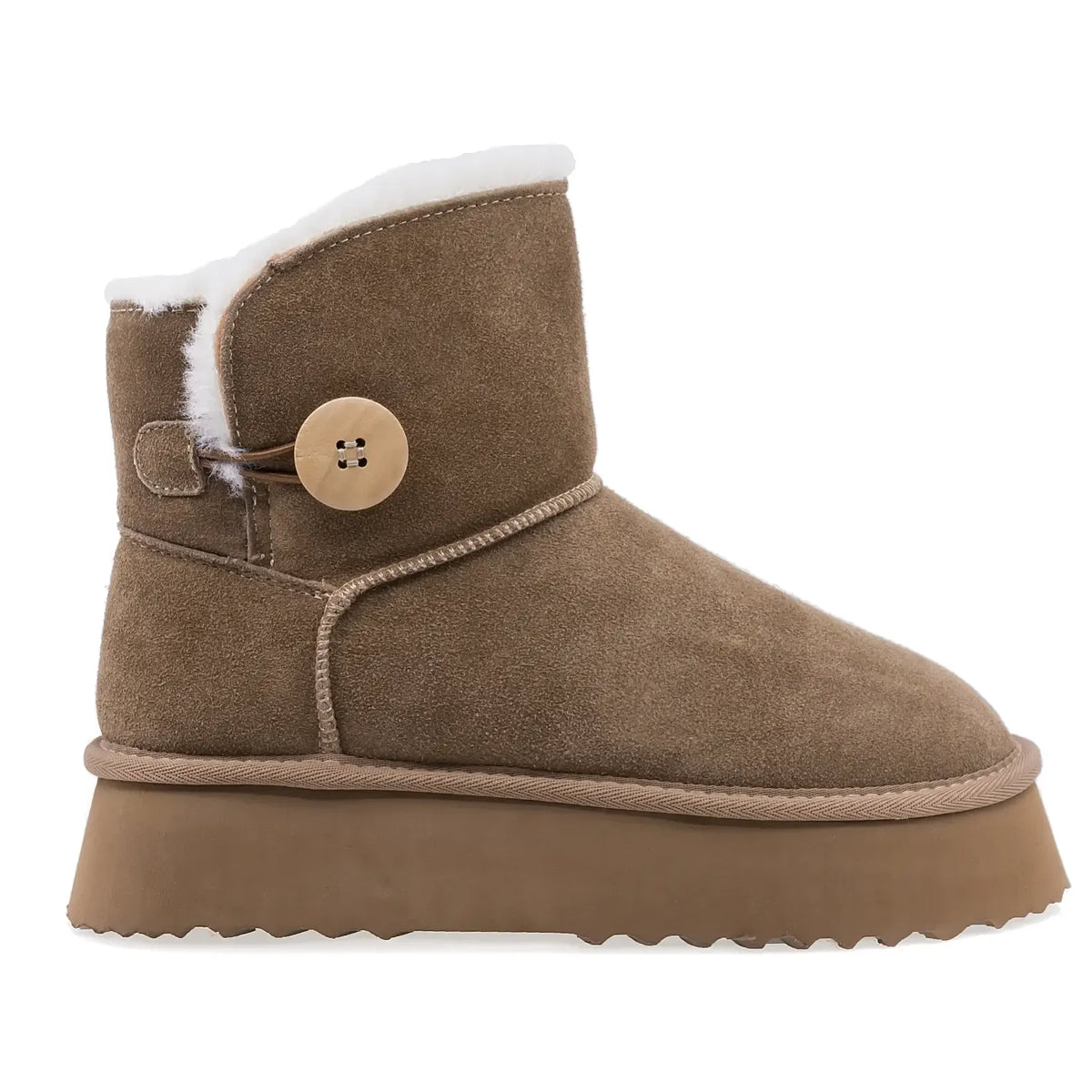 Ghete dama casual Anna Viotti piele intoarsa D113-AV2713 camel