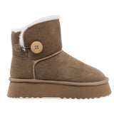 Ghete dama casual Anna Viotti piele intoarsa D113-AV2713 camel