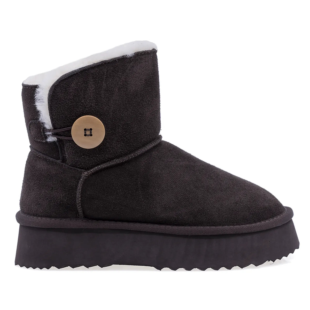 Ghete dama casual Anna Viotti piele intoarsa D113-AV2713 maro