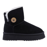 Ghete dama casual Anna Viotti piele intoarsa D113-AV2713 negre