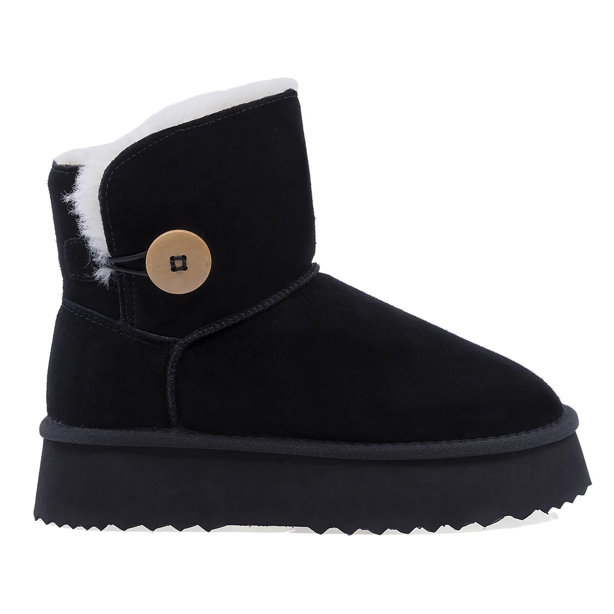 Ghete dama casual Anna Viotti piele intoarsa D113-AV2713 negre