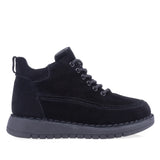 Ghete dama casual Anna Viotti piele intoarsa D111-G26AW-4-1 negre