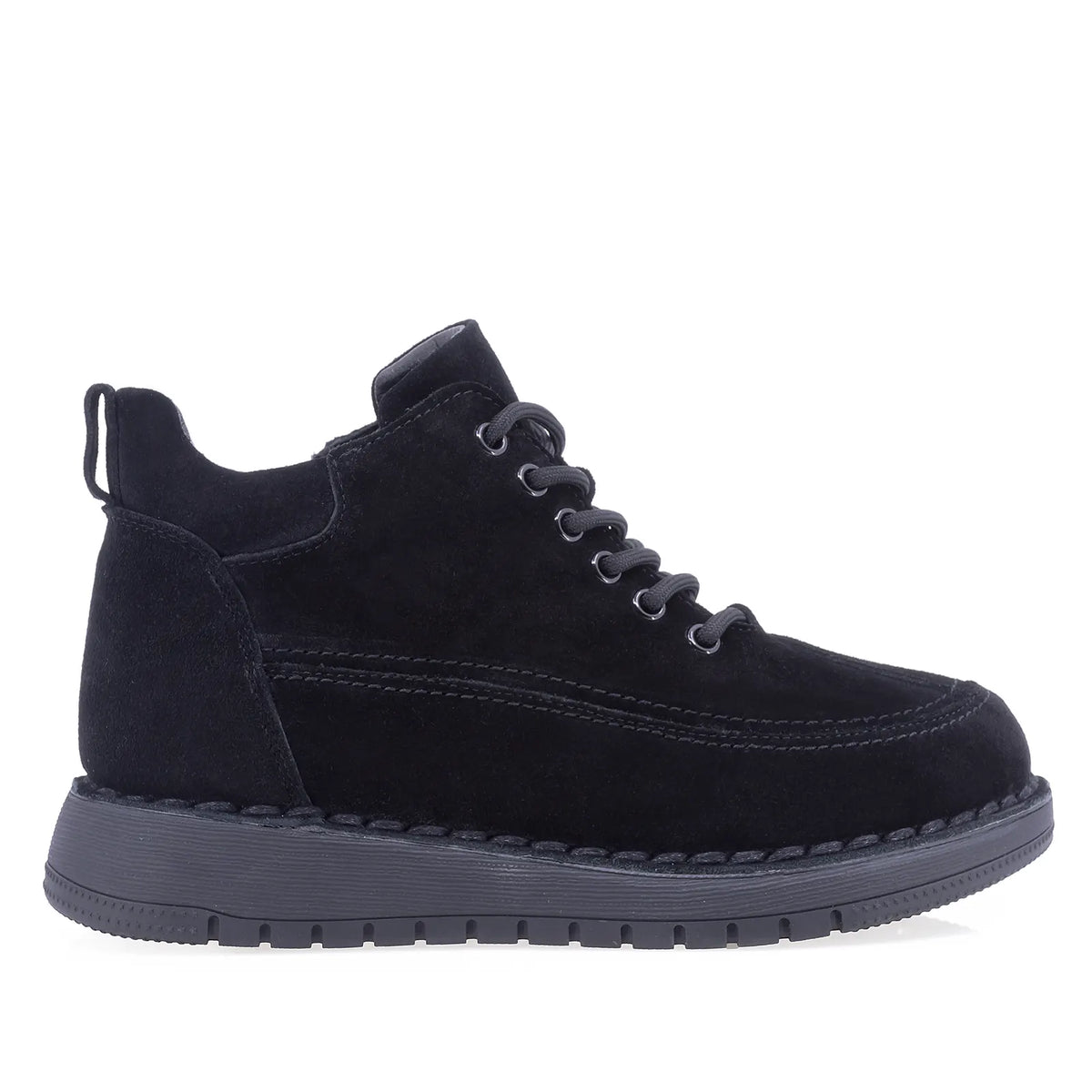 Ghete dama casual Anna Viotti piele intoarsa D111-G26AW-4-1 negre