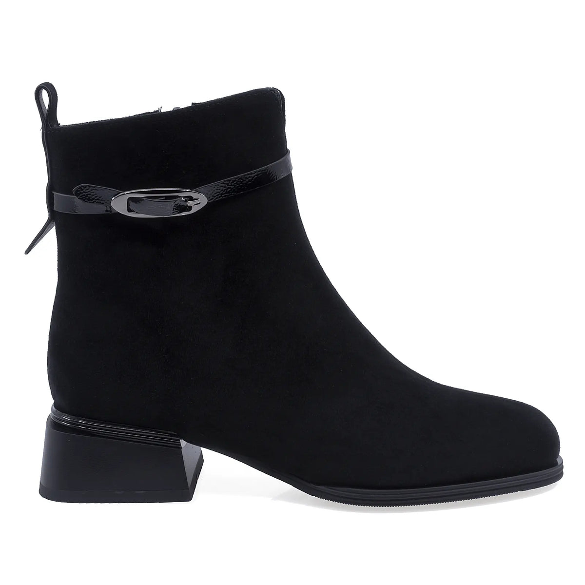 Ghete Dama Elegante Anna Viotti Piele Intoarsa D105-8010R-F25-SY01-1141-01 negre