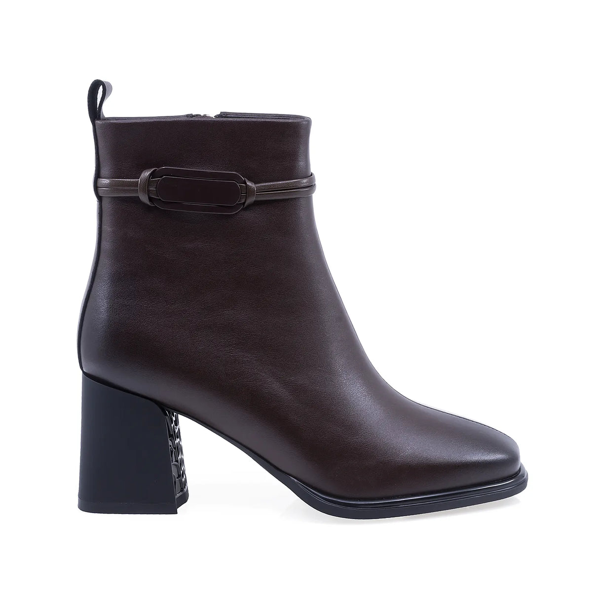Ghete Dama Elegante Anna Viotti Piele Naturala D105-8102R-F269-YT52 maro