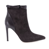Botine dama elegante Anna Viotti piele intoarsa D122-P113-70 maro
