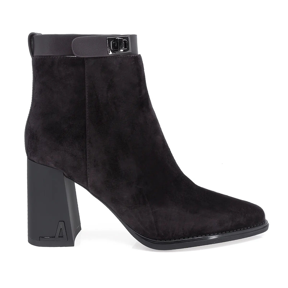 Ghete dama elegante Anna Viotti piele intoarsa D122-W19-5H597-4 maro