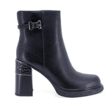 Ghete dama elegante Anna Viotti piele naturala D122-ZPW351-N4783-1 negre