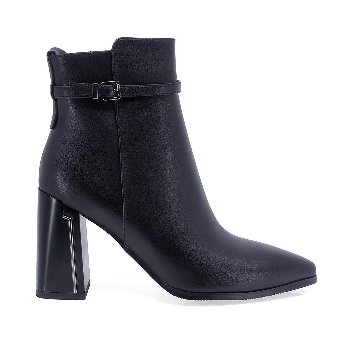 Ghete dama elegante Anna Viotti piele naturala D122-ZPW371-N4814-1 negre