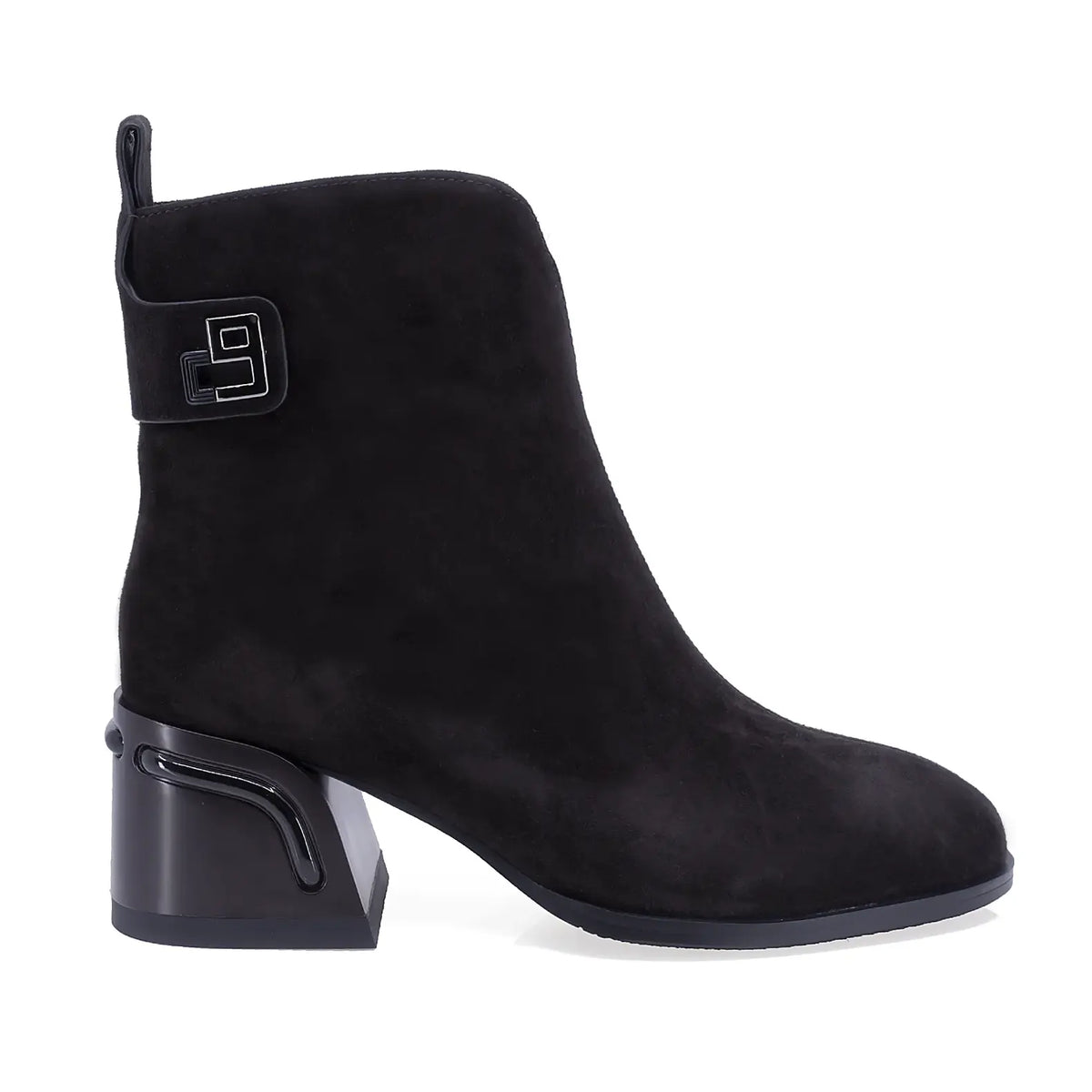 Ghete dama elegante Anna Viotti piele intoarsa D123-J5.5-A2722-830-H575 maro